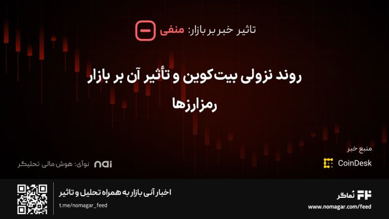 تصویر مرتبط با روند نزولی بیت‌کوین و تأثیر آن بر بازار رمزارزها