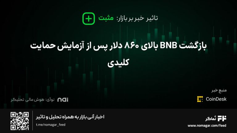 تصویر مرتبط با بازگشت BNB بالای ۸۶۰ دلار پس از آزمایش حمایت کلیدی