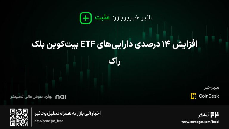 تصویر مرتبط با افزایش ۱۴ درصدی دارایی‌های ETF بیت‌کوین بلک راک