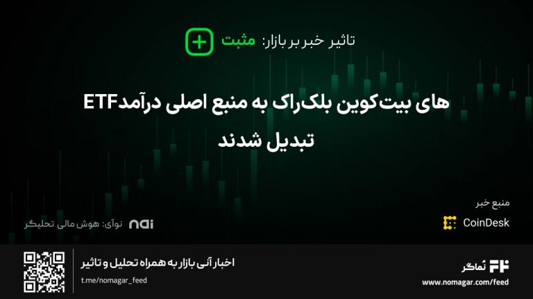 ETFهای بیت‌کوین بلک‌راک به منبع اصلی درآمد تبدیل شدند