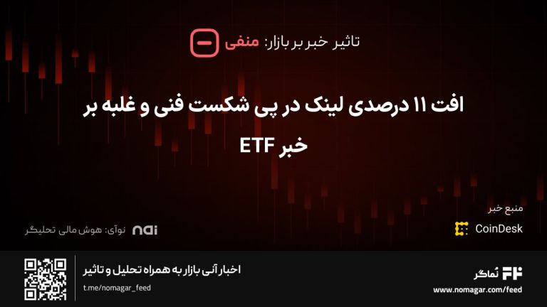 تصویر مرتبط با افت ۱۱ درصدی لینک در پی شکست فنی و غلبه بر خبر ETF