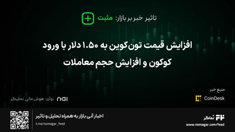 تصویر مرتبط با افزایش قیمت تون‌کوین به ۱.۵۰ دلار با ورود کوکون و افزایش حجم معاملات