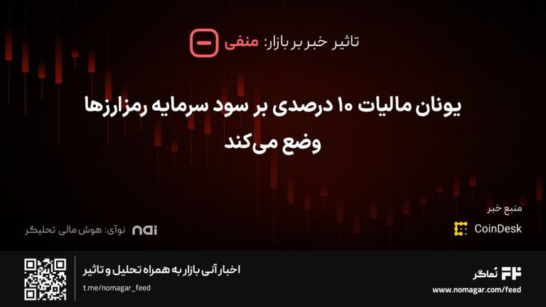 تصویر مرتبط با یونان مالیات ۱۰ درصدی بر سود سرمایه رمزارزها وضع می‌کند