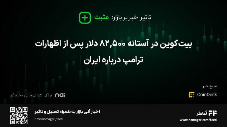 تصویر مرتبط با بیت‌کوین در آستانه 82,500 دلار پس از اظهارات ترامپ درباره ایران