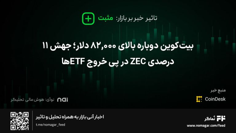 تصویر مرتبط با بیت‌کوین دوباره بالای ۸۲,۰۰۰ دلار؛ جهش ۱۱ درصدی ZEC در پی خروج ETFها