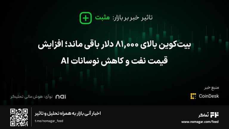 تصویر مرتبط با بیت‌کوین بالای ۸۱,۰۰۰ دلار باقی ماند؛ افزایش قیمت نفت و کاهش نوسانات AI